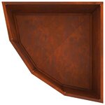 vidaXL Jardinière d'Angle Rouillé 60 x 60 x 35 cm