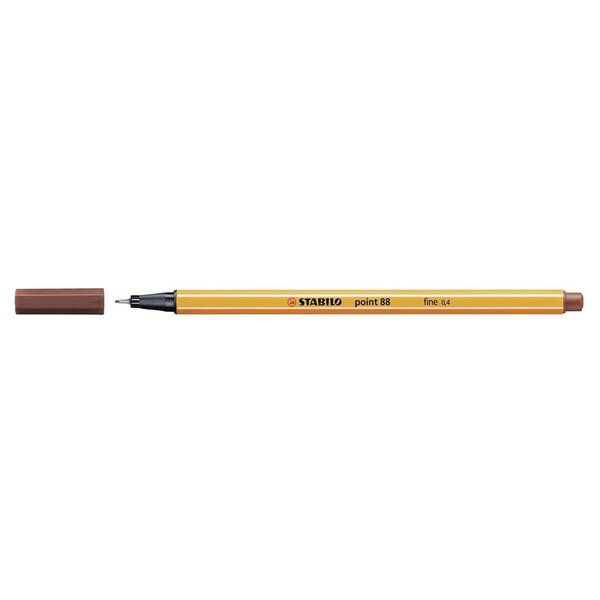 Stylo-Feutre POINT 88 Pointe Fine 0 4 mm sienne brûlée STABILO