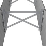 vidaXL Lit surélevé de jardin Acier galvanisé 224x40x36 cm gris