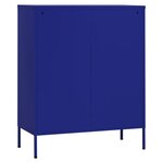 vidaXL Armoire de rangement Bleu marine 80x35x101 5 cm Acier