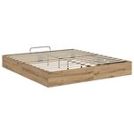 vidaXL Cadre de lit ottoman Chêne artisan 193 x 120 x 25 cm