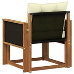 vidaXL Sofa de milieu extérieur Bois d'Acacia Massif Naturel