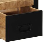 vidaXL Table de chevet 40x35x25 cm bois massif de manguier brut