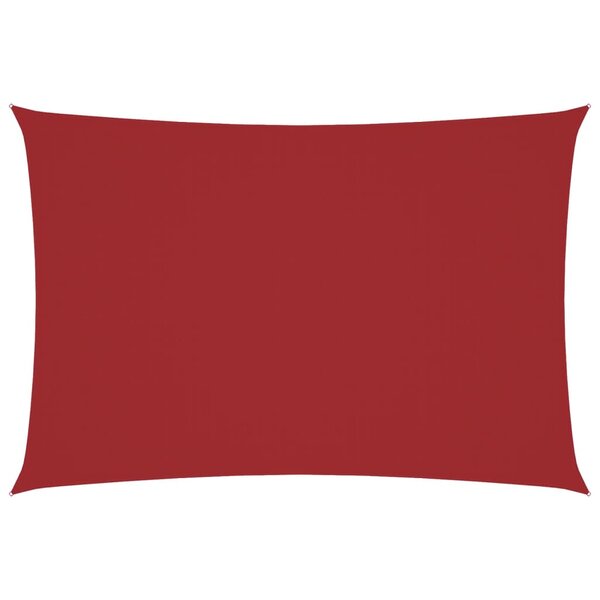 vidaXL Voile de parasol tissu oxford rectangulaire 3x6 m rouge