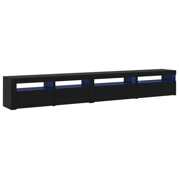 vidaXL Ensemble meuble TV 3 Pièces Chêne noir 270 x 35 x 40 cm