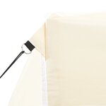 vidaXL Tente de réception pliable avec 4 parois 2x2 m Acier Crème