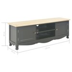 Vidaxl meuble tv noir 120 x 30 x 40 cm bois