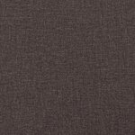vidaXL Canapé à Haut Dossier Marron foncé 109 x 56 x 121 cm tissu