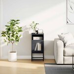 vidaXL Table de chevet anthracite 36x39x78 cm acier laminé à froid