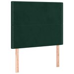 vidaXL Sommier à lattes de lit et matelas Vert foncé 120x200cm Velours