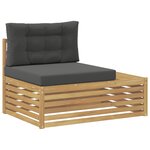 vidaXL 7 Pièce Ensemble de canapés d'extérieur Polyester Blanc