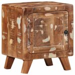 vidaXL Table de chevet 40x32x46 cm bois massif de récupération