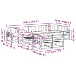 vidaXL Ensemble de canapés d'extérieur 9 Pièces Blanc et anthracite