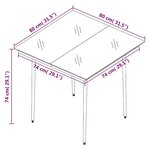 vidaXL Ensemble à manger de jardin coussins 3 Pièces Résine tressée Verre