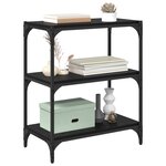 vidaXL Bibliothèque Chêne noir 60 x 33 x 70 5 cm