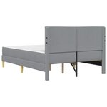 vidaXL Cadre de lit vidaXL Gris clair 120 x 190 cm Polyester