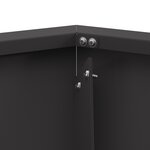 brasero hexagonal vidaXL noir 100x100x28 cm en acier