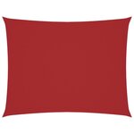vidaXL Voile de parasol tissu oxford rectangulaire 2x3 m rouge
