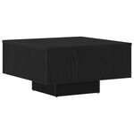 vidaXL Table basse Chêne noir 60 x 60 x 31 5 cm Bois d'ingénierie