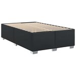 vidaXL Cadre de lit sans matelas noir similicuir
