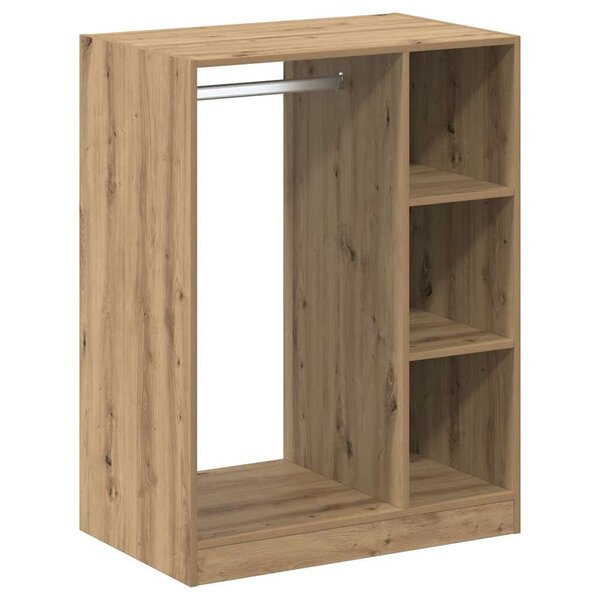 vidaXL Armoire avec étagère Chêne artisanal 77 x 48 x 102 cm