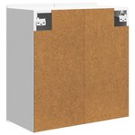vidaXL Armoire Murale Blanc brillant 59 x 31 x 64 cm Bois d'ingénierie