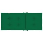 vidaXL Chaise à bascule avec coussin Bambou