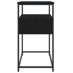 vidaXL Table console noir 75x40x75 cm bois d'ingénierie