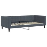 vidaXL Lit de repos sans matelas gris foncé 90x200 cm velours