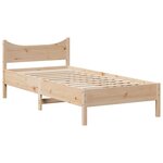 vidaXL Cadre de lit sans matelas 75x190 cm bois de pin massif