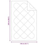 vidaXL Duvet avec Oreiller Autre 2 Pièces Blanc 140 x 220 cm Microfibre