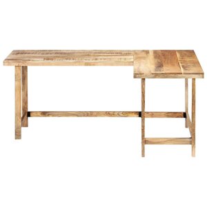 Bureau table meuble travail informatique 120 cm bois de manguier massif 0502095