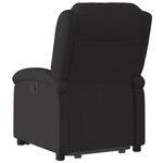 vidaXL Fauteuil inclinable noir tissu