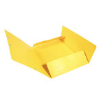 Chemise 3 rabats + elastique A4 cap 35 mm carte Jaune citron x 25 EXACOMPTA