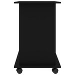 Bureau table poste de travail meuble d'ordinateur informatique étude d'ordinateur 80 x 50 x 75 cm bois d'ingénierie noir 02_0023749