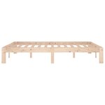 vidaXL Cadre de lit sans matelas bois de pin massif 140x190 cm