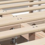 vidaXL Cadre de lit avec stockage Blanc 140 x 190 cm bois