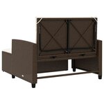 vidaXL Canapé de jardin avec coussins 2 places marron résine tressée