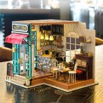 Robotime kit miniature de bricolage simon's coffee avec lumière led