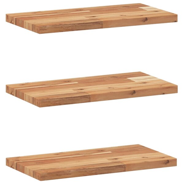 vidaXL Étagères flottantes 3 Pièces 40x20x2 cm acacia massif à l'huile