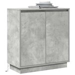 vidaXL Buffet Gris béton 71 x 34.5 x 75 cm Bois d'ingénierie