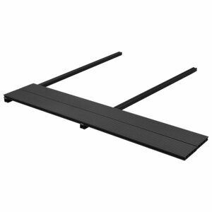 vidaXL Planche de terrasse 6 pièces Anthracite WPC