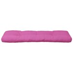 vidaXL Coussin de palette rose 120x40x12 cm tissu