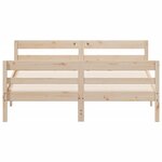 vidaXL Cadre de lit sans matelas 120x200 cm bois de pin massif