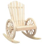 vidaXL Chaises à bascule Adirondack lot de 2 bois de sapin massif