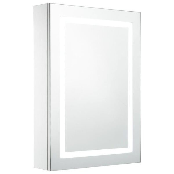 vidaXL Armoire de salle de bain à miroir LED 50x13x70 cm