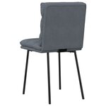 vidaXL Chaises à manger lot de 2 Gris foncé Velours