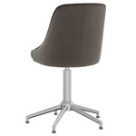 vidaXL Chaises pivotantes à manger lot de 2 gris foncé velours