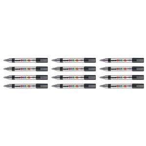 Marqueur pointe conique moyenne posca pc5m 1 8 - 2 5mm argent x 12 posca