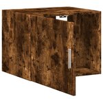 vidaXL Armoire murale chêne fumé 50x42 5x40 cm bois d'ingénierie